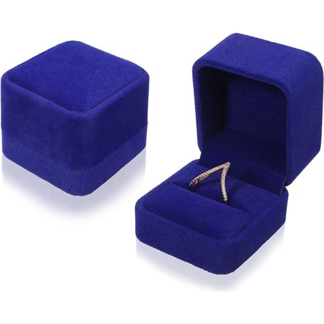 Piece Boîte à Bijoux en Velours, Boîte à Bagues, Boîte à Boucle (1/5)