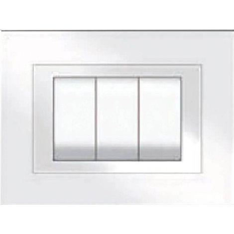 PLACCA COLORE BIANCO 'ELITE' 3 posti - 5703/AW
