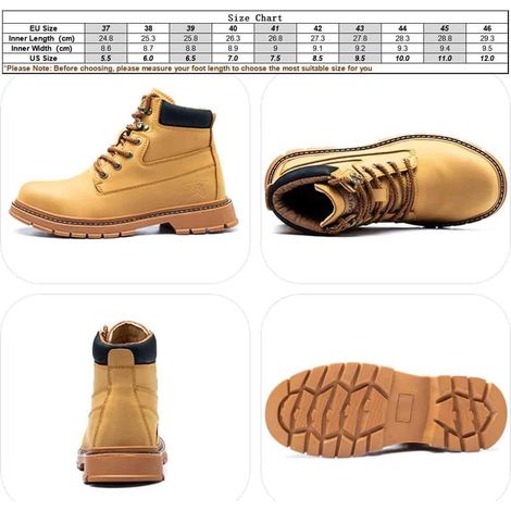 Chaussures de Sécurité Hautes - Bout Acier Anti-écrasement/Anti-perforation, Imperméables Confortables, 37EU