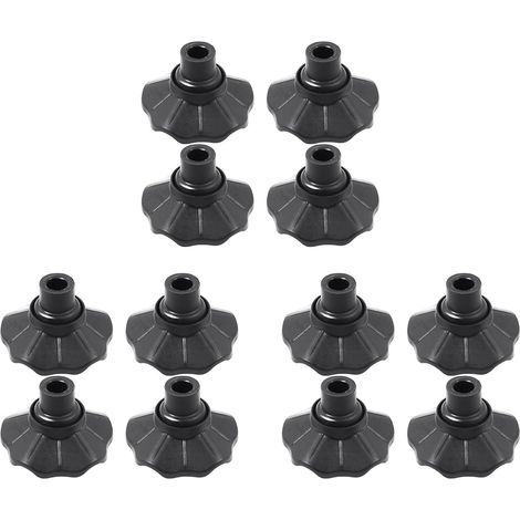12 Pièces Tabouret de Camping Capuchon de Jambe Antidérapant Chaise D'Extérieur Couvre-Pied Réglable Accessoire de Chaise de Pêche 13 mm (1/5)