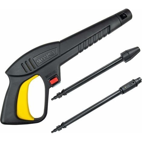 Pistolet à eau haute pression avec lance à jet variable et lance rotative, compatible avec les nettoyeurs haute pression Lavor (1/5)