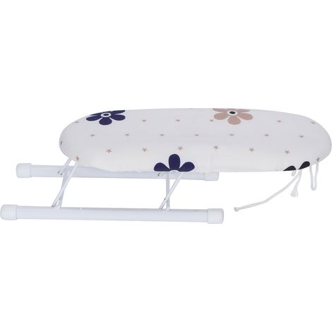 Mini table à repasser pliable pour poignets et cols, idéale pour la maison et les voyages. Motif floral. (1/5)