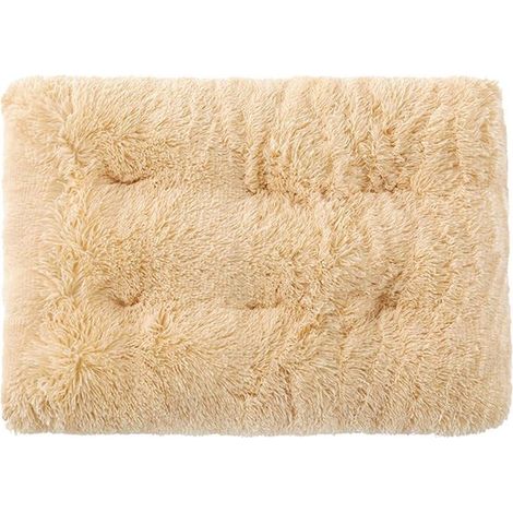 Hundematte waschbar flauschig weich und bequem Hundebett abnehmbar und waschbar geeignet für kleine mittlere und große Hunde 55 x 40 x 10 cm grau (1/5)