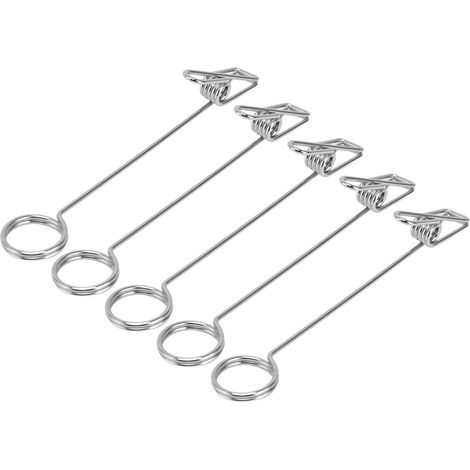 5 Supports Photos Métal Galvanisé Antirouille Design Moderne pour Cartes et Cadres (1/5)