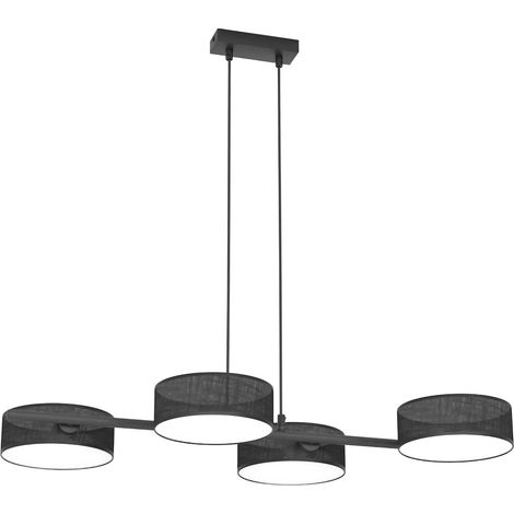 Lampada sospesa nera DRUMZ 4xE14 con paralumi Emibig (1/5)