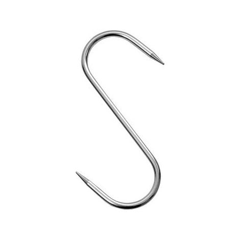 Ganci da macellaio in acciaio INOX a 2 punte Conf. 10 PZ - 6x160 mm
