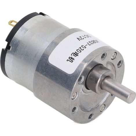 Moteur à courant continu à engrenages, rotation horaire/antihoraire, réduction de vitesse, turbine à engrenages à vis sans fin autobloquante, 12 V CC, 45 tr/min (1/5)