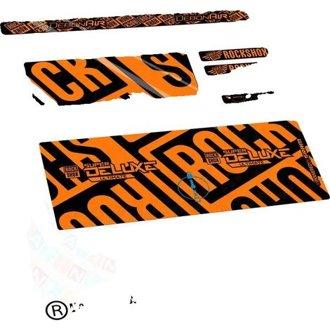 Pegatinas de vinilo de alta calidad, colores personalizables, color naranja. (1/2)