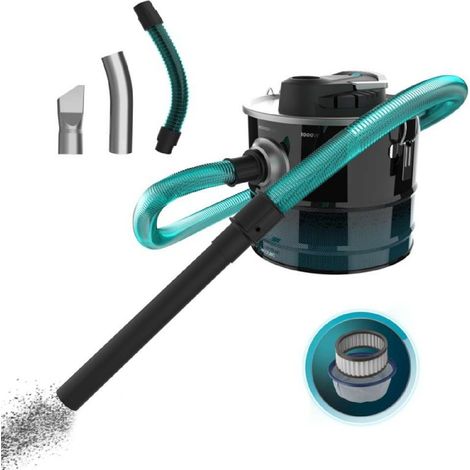 Aspiracenere Conga Ash 3000 Home con capacità di 15 L e 1000 W di potenza.