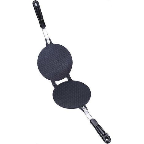 Moule à gaufres en alliage d'aluminium antiadhésif, moule à gaufres en forme d'œuf, moule à rouleau (1/5)