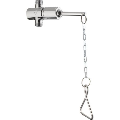 Idral – Mitigeur de douche temporisé 25 sec – Commande à chaîne – Corps en laiton chromé – Fixation murale possible (1/4)