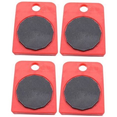 4-Piece Swivel Caster Kit for Heavy Furniture with Anti-Slip Pads, Moving Tools for Refrigerators, Beds and Wardrobes, Stable and Safe Support for Floors