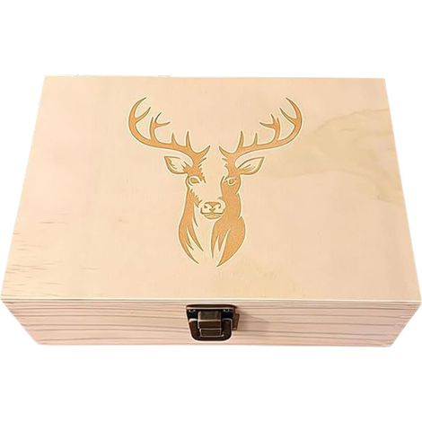 Boîte à Souvenirs Étui de Protection en Bois pour la Chasse Coffret Mémoriel pour Chasseur Pour Organisation à la Maison en Plein Air et en Papa (1/5)