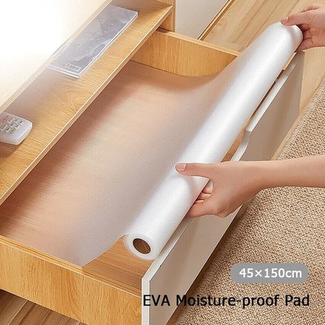 Tapis De Tiroir - Tapis Antidérapant Pour Armoire Et Étagère - En EVA Transparent - 30x150 Cm Ou 45x150 Cm - 1 Pièce (1/3)