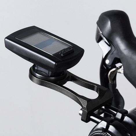 Robuste Fahrradcomputerhalterung aus Metall für Garmin Bryton, Schwarz (1/5)