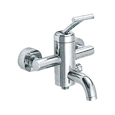 Tête de robinet monobloc douche chrome brillant – Laiton – Hauteur 15cm – Filetage 1/2" pour installation facile – Jadorel (1/3)