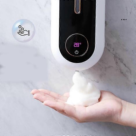 Filiyano-Distributeur de savon mousse automatique, 1 pièce, distributeur de savon rechargeable de type C de 450 ml (83,261,5215 mm) (1/5)