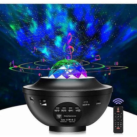 LED-Projektorlampe – Sternenhimmel-Projektor mit 21 Modi, Fernbedienung, Timer, Lautsprecher und Bluetooth, dekorative Deckenleuchte für Babys, Kinder und Erwachsene (1/5)