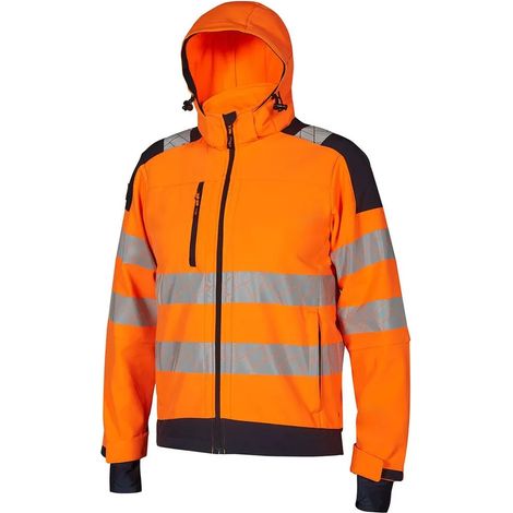 U-Power Giacca Softshell alta visibilità Wonder WHL384OF - 4XL (1/2)