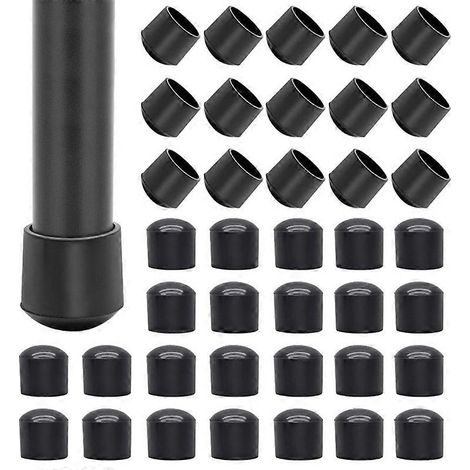 40 patins de protection de sol ronds antidérapants de 14 mm en PVC, embouts de pieds de meubles pour table/chaise (1/5)