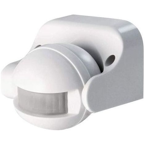 Detecteur De Mouvement Extérieur - Capteur Infrarouge 12 M 180° - IP44 - -20 °C À 40 °C - Blanc - 1 Pièce (1/5)
