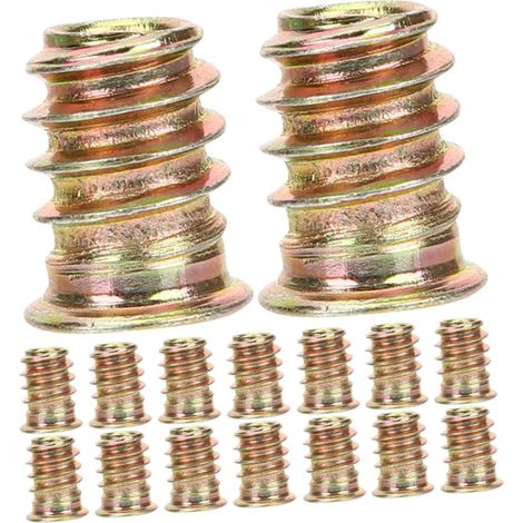 40 inserts filetés pour meubles, fixation haute résistance (1/5)