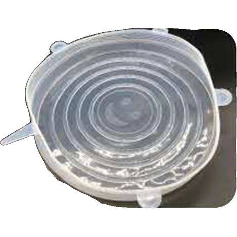Tapas de silicona elásticas, diseño flexible, resistentes al calor, 25 cm (1/2)