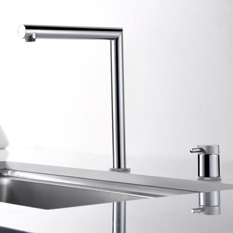 IMEX - grifo monomando de cocina alto cromado (1/5)
