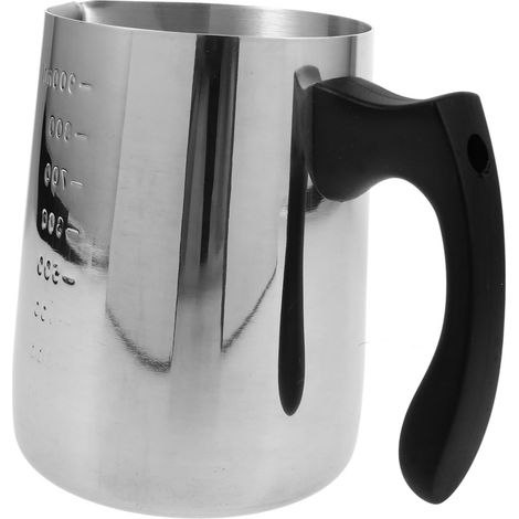 Pot à Fondre la Cire pour Fabrication de Bougies Coupelle Acier Inoxydable avec Système de Chauffage Intégré Récipient Pratique pour Bricolage (1/5)