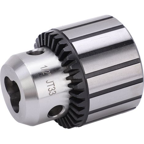 Kit de conversion pour mandrins de perceuse en acier avec clé, robuste, précision 0,08, 1/32-1/2-JT33 (1/5)