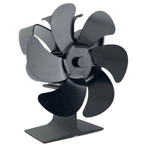 6-blade fireplace fan, thermodynamic 6-blade fan, butterfly-shaped stove fan – 15 x 11 x 19 cm--DTEKGAZ