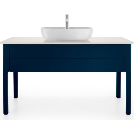 Mueble bajo lavabo LUV 743x1388x570mm Azul medianoche semibrillante (1/2)