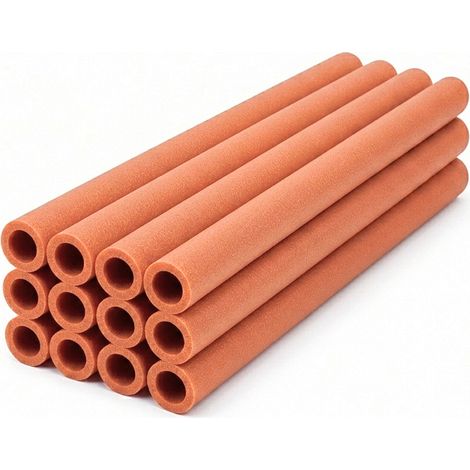 Aga 12x Schaumstoffschutz für Trampolinenstangen 100 cm Orange