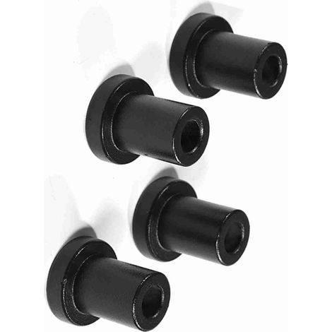Eosnow 4 Stück Schiebe-Scheunentor-Hardware, Wandschienen-Abstandshalter, Kohlenstoffstahl-Stecker, Verbindungsgerät