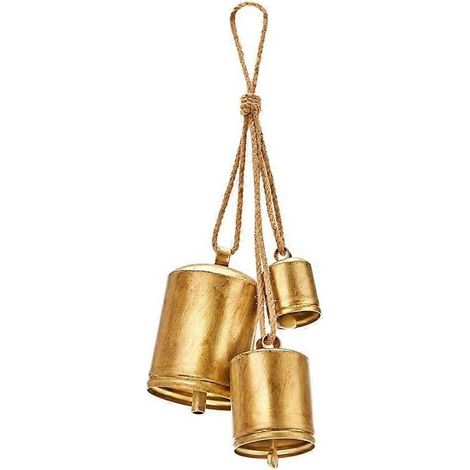 Cloches de Noël rustiques, décoration de Noël style vintage, lot de 3 (1/5)