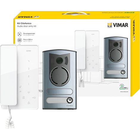 VIMAR - 7509/M Kit de intercomunicador 2F+ m/bif. Tab jr+13F1