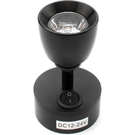Spot de Chevet RV Lampe Lecture Clip Interrupteur pour Caravanes, (1/5)