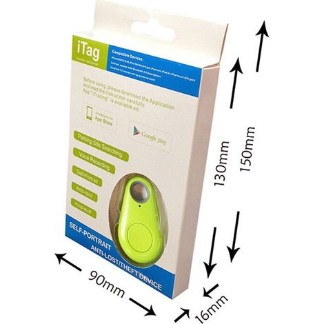 Localizzatore Bluetooth con allarme per bambini, valigie - Colore: Verde