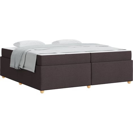 Maison Exclusive - Struttura del letto Marrone Scuro 200 x 200 cm Tessuto