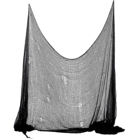 Décoration d'Halloween en drap noir 300 x 75 cm (FMY) Standard (1/3)