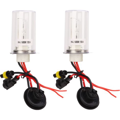 H4-2 6000K Scheinwerferlampen-Umrüstsatz mit Über- und Unterspannungsschutz, 100 W, für Pkw. – AquaForge