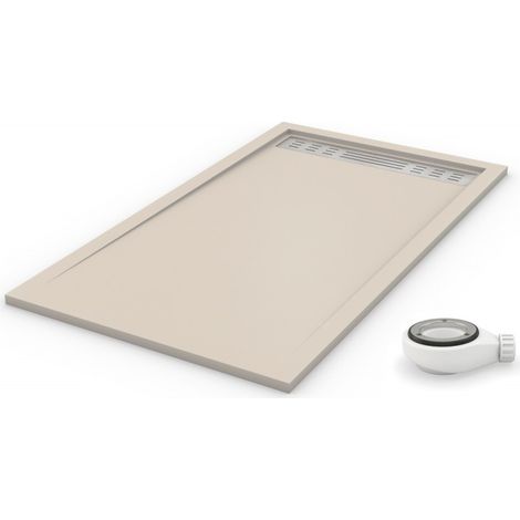 Extra flache Duschwanne PREMIUM Hellbeige RAL 1013 70x120 (1/5)
