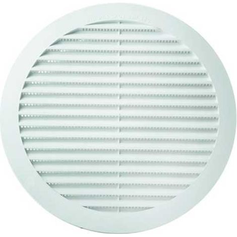 Griglia di aerazione tonda in plastica (abs) : Dimensione - Ø80 pass.aria cm2 15 (1/3)