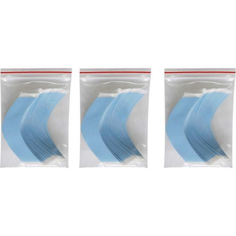 216 bandes adhésives double face imperméables à forte tenue pour toupets et perruques à dentelle frontale, forme CC (1/5)