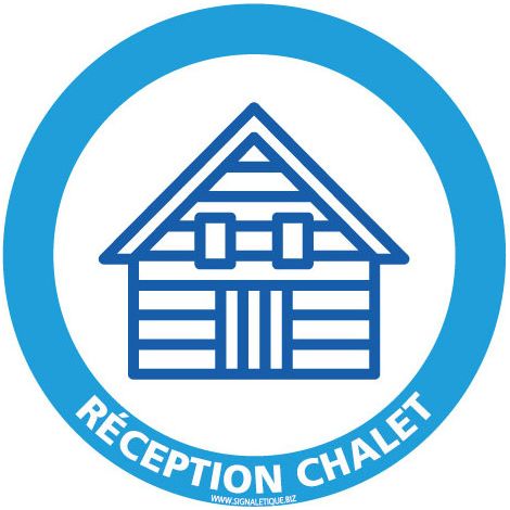 PANNEAU INFORMATION HIVERNAL POUR ACCUEIL ET RECEPTION (H0383) - Plastique PVC 1,5 mm - Diamètre 125 mm