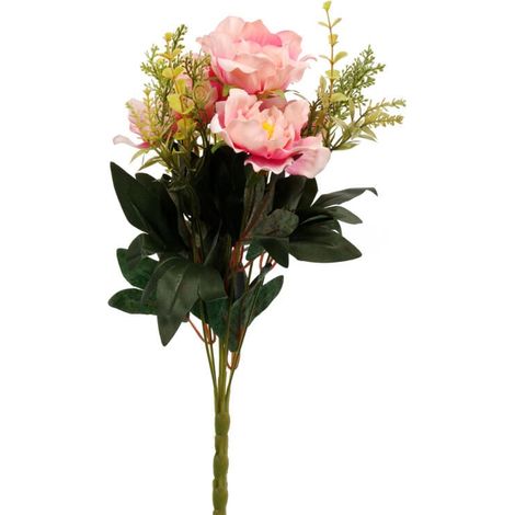 Bouquet de 11 branches avec 6 pivoines couleur saumon (1/3)