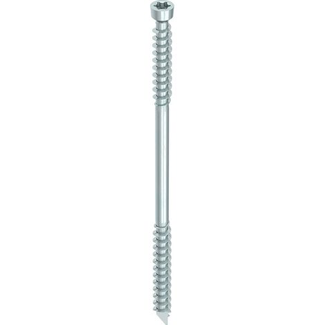 Vis à bois charpente WT acier zingué blanc A3K tête fraisée cylindrique double filet empreinte Torx Drive 6.5x90mm 100p - HECO SCHRAUBEN