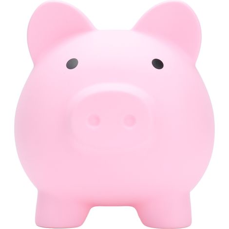 Tirelire en plastique souple rose, mignonne et en forme de cochon, idéale comme cadeau d'anniversaire pour garçons et filles.