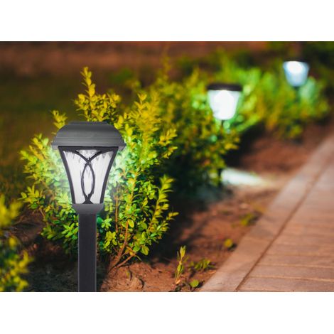 BEPER P207ILO040 4er-Set Solar-Wege- und Gartenleuchten mit Erdspieß, automatische Einschaltung bei Dunkelheit, einfache Installation, elegantes Design, 6–8 Stunden Akkulaufzeit, Schutzart IP44 (1/5)