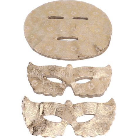 Masque visage yeux gaze soie jetable compresses humides patchs peau non tissés (1/5)